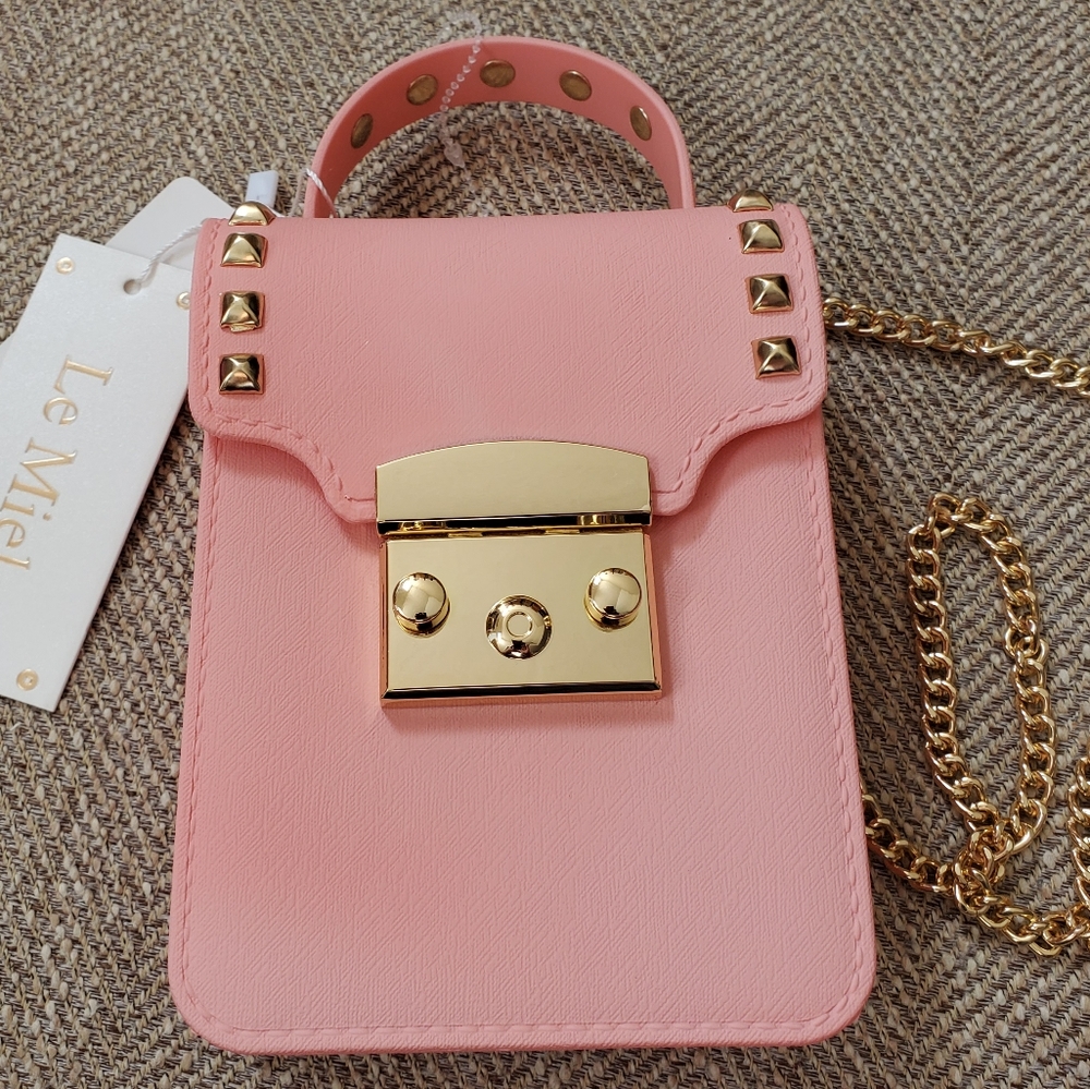 Jelly studded small handbag 💗